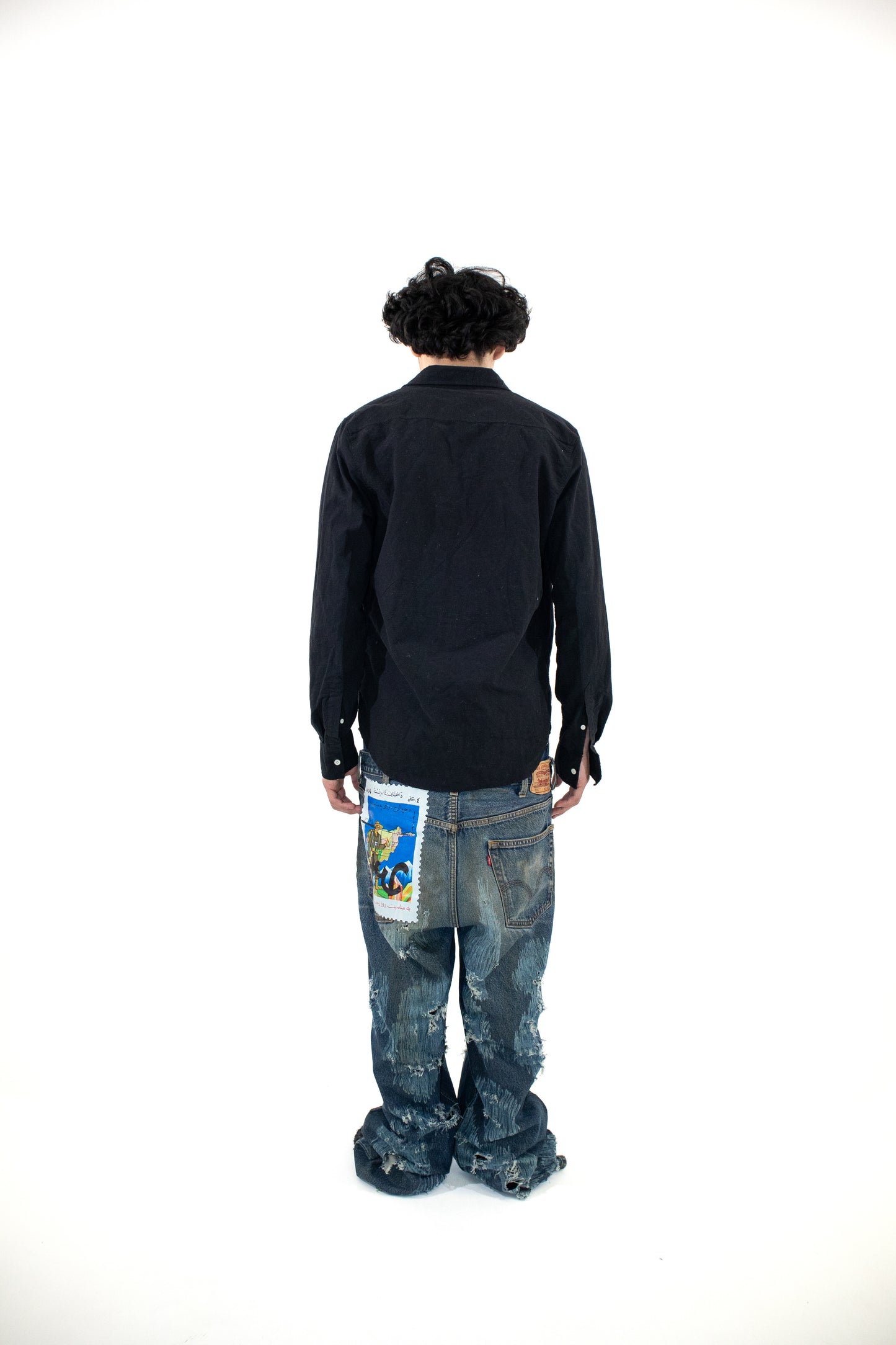 1-1 Double Stacked Fendi Denims