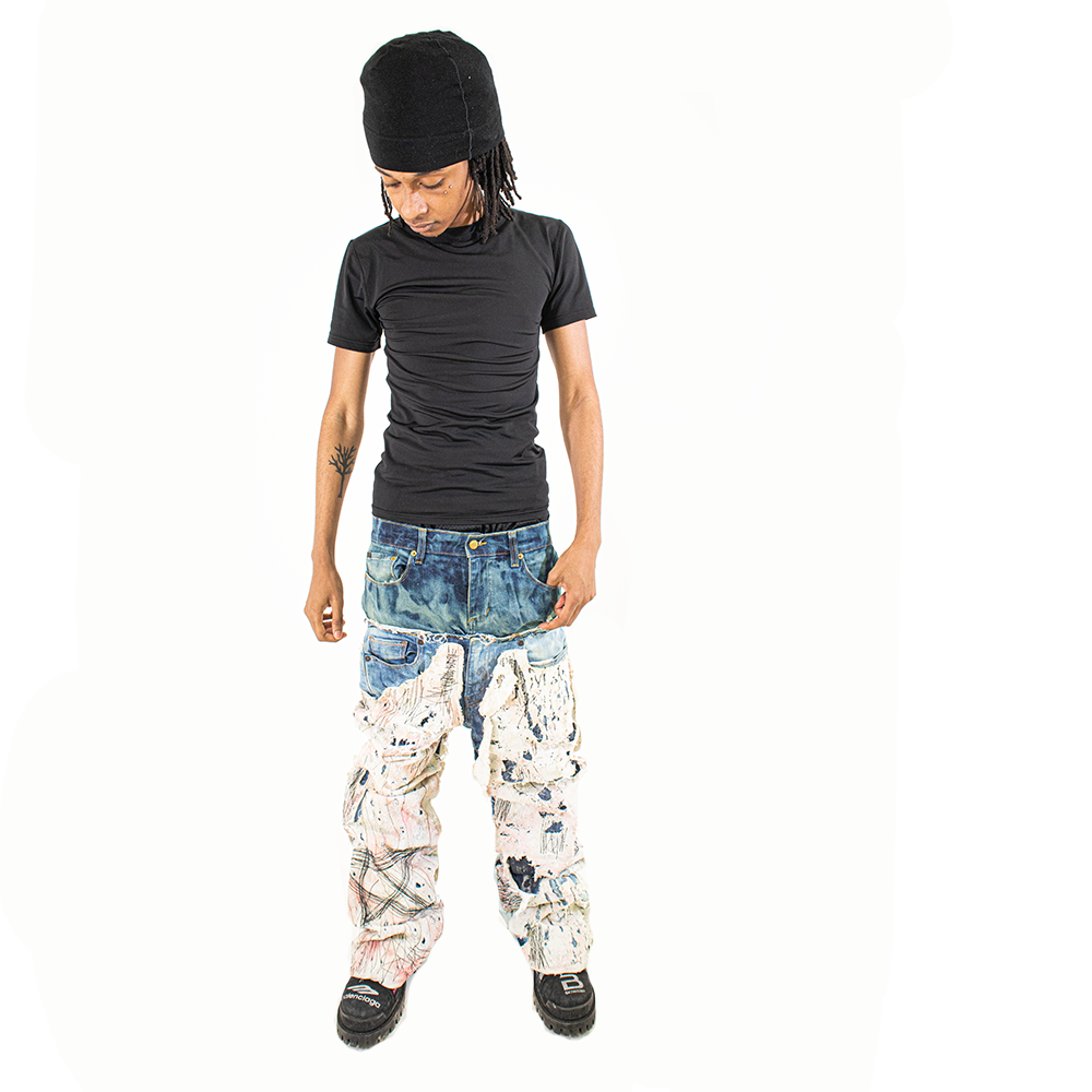 1-1 Double Waisted Armani Denims